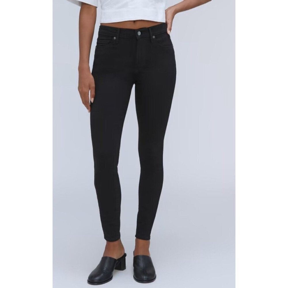 Everlane The Mid Rise Skinny Jean in Black Women's Size 29 Regular New W/ Tags!
